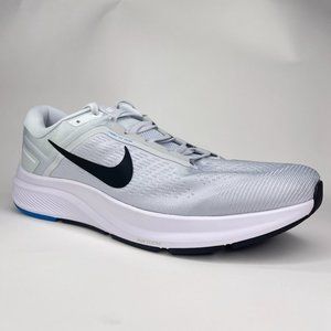 Nike Air Zoom Structure 24 Pure Platinum Black Running Shoes Size 15 DA8535 004